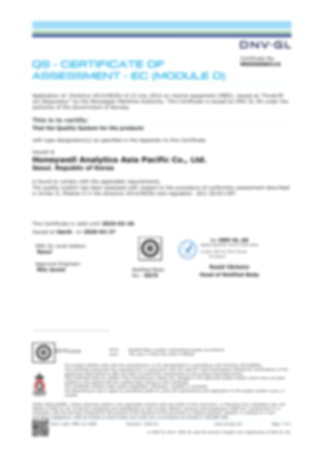 Оценка системы качества DNV-GL